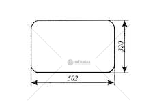 Sklo zadní spodní Zetor 59117929
