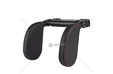 Sklopná opěrka hlavy do auta, Potah - černá AMiO-02957