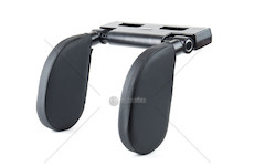 Sklopná opěrka hlavy do auta, Potah - černá PVC kůže AMiO-02559