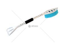 Škrabka se smetáčkem premium M1 ABS White & Blue AMIO-01466