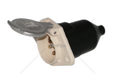 Socket Adapter PRESA 24S CONTATTI VITE C/CUFFIA GOMMA JAEGER