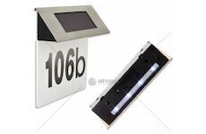 Solární LED osvětlení domovního čísla