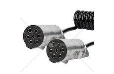 Spirálový kabel TIR 2x 7 PIN typ N 5m 24V AMIO-04379