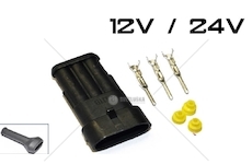 Spojka AMP SUPER SEAL 3 PIN sedlo AMP3-KR/G