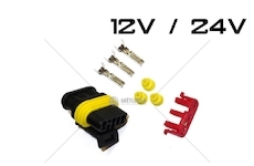 Spojka AMP SUPER SEAL 3 PIN zástrčka AMP3-KR/W