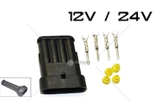 Spojka AMP SUPER SEAL 4 PIN sedlo AMP4-KR/G