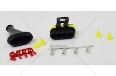 Spojka AMP SUPER SEAL 4 PIN zástrčka AMP4-KR/W