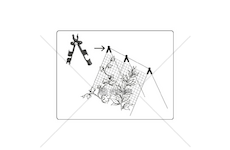 Spojka křížová na zahradní tyče 11mm, 3ks, nastavitelná