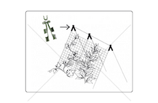 Spojka křížová na zahradní tyče 16mm, 3ks, nastavitelná