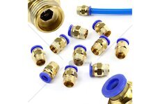 Spojka pneumatická, přímá nástrčná PC s vnějším závitem1/4