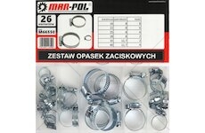 Spony hadicové, 26ks, 16-40mm MAR-POL