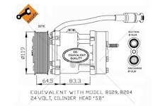 SPREZARKA KLIMATYZACJI DAF 95XF 97- NRF NRF32751