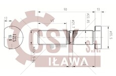 Šroub kolový m22x1,5x100 bpw eco typ h/k/n/sh/skh 0070707_A