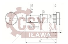 Šroub kolový m22x1,5x89*98 trailor 0097152_A