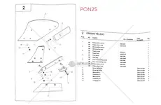 Šroub radliční m16 pro pon-25 | PON25018
