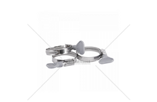 Stahovací páska nerezová s motýlkem 16-27mm, šedá