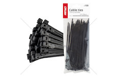 Stahovací pásky černé 2,5x150mm - 100 ks