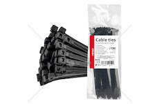 Stahovací pásky černé 2,5x200mm - 100 ks