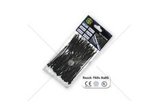 Stahovací pásky na vodiče 100 ks 9,0x1220mm UV BLACK