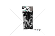 Stahovací pásky na vodiče 4,8x200mm 100 ks UV BLACK