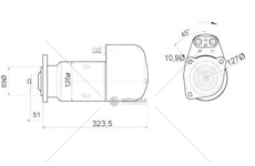 Startér 24V/5,4kW, 9 zubů  0001416020