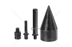 Štípací trn kužel na dřevo 60 mm, 3x adaptér