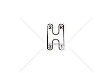 Štítek 3-stupňové převodovky 10197007