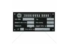 Štítek výrobní z25 | Z253893.25a