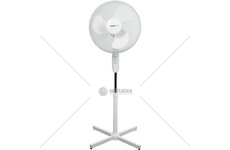 Stojanový ventilátor 40 cm, 45 W, bílý - STREND PRO