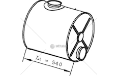 Střední tlumič výfuku DINEX DIN21343