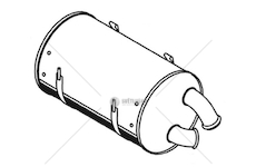 Střední tlumič výfuku DINEX DIN21355