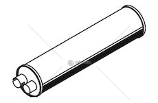 Střední tlumič výfuku DINEX DIN21372