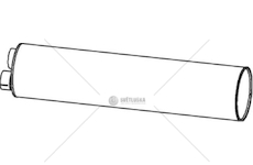 Střední tlumič výfuku DINEX DIN21387