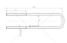 STRZEMIE RESORU MAN,MB M16*1,5*84*420 CSY K-AZMA-0007