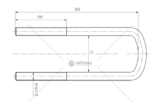 STRZEMIE RESORU MB M16*1,5*72*240 CSY K-AZME-0056