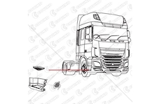 Stupačka DAF XF106 pravá dolní MTX ED06190201