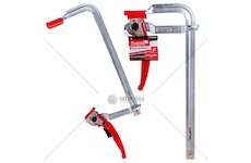 Svěrka rychloupínací ráčnová, typu F, 250 x 100 mm, kovaná GEKO