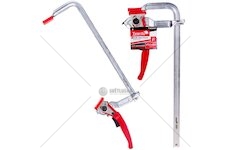 Svěrka rychloupínací ráčnová, typu F, 250 x 80 mm, kovaná GEKO