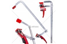 Svěrka rychloupínací ráčnová, typu F, 400 x 100 mm, kovaná GEKO