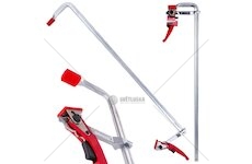 Svěrka rychloupínací ráčnová, typu F, 800 x 120 mm, kovaná GEKO