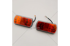 Světla zadní LED 3-funkce sada 12/24V sada 2ks levá + pravá