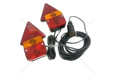 Světlo přívěsného vozíku 7,5m + 2,5m, na magnet s trojúhelníky