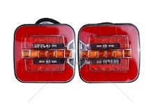 Světlo zadní 40 LED 4-funkce pravé 12/24V s dynamickým ukazetelem směru jízdy a SPZ