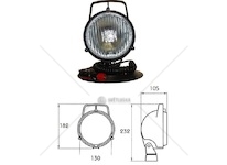 Světlomet pracovní 12v/24v pk22s/h3 magnetický, kabel 3m 40402200_A