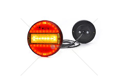 Svítilna kompletní 3-funkční LED kulatá zadní  WAS RYB-W94/742