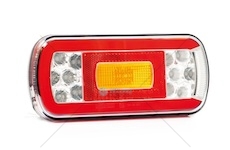 Svítilna kompletní 6-funkcí LED couvák+SPZ 12/24V FRISTOM FT-130LED/C