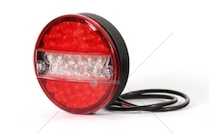 Svítilna kompletní přívěsný vozík kulatá 24V WAS W59D/292