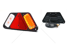 Svítilna kompletní zadní LED 12-24V 6-funkční WAS 1495P