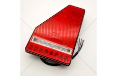 Svítilna LED sdružená LEVÁ 5- funkcí s trojúhelníkem, 12/24V