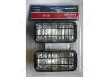 Svítilna mlhovka přední s mřížkou - hranatá -pár